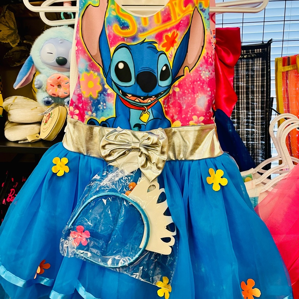 Stitch Kids Costume with Blue Tutu